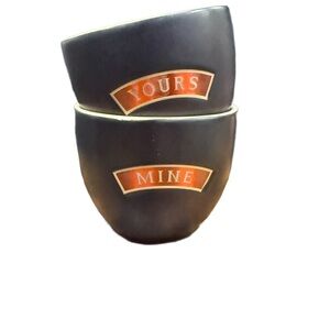 Set of 2 Bailey’s Irish Cream 'Yours & Mine' Small Mugs